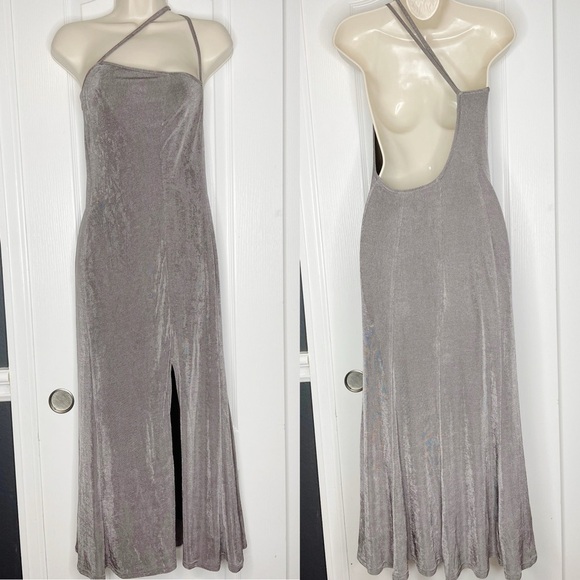 New! LPA Damia Midi Dress in Taupe Medium - Picture 2 of 7